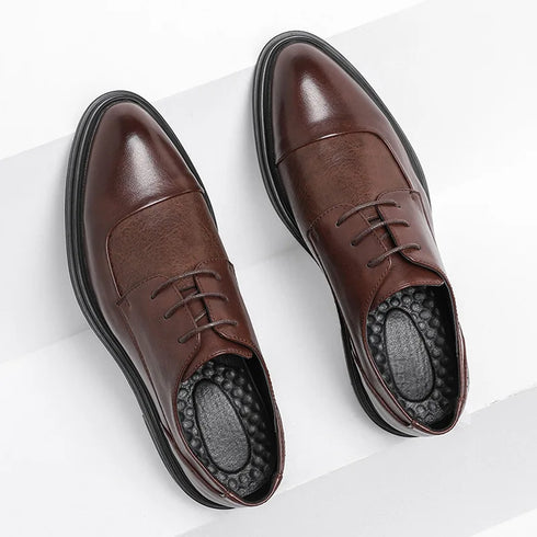 Elegant Handmade Oxford Brogue Shoes for Men - Classic Dress Formal Footwear for Weddings, Business, and Parties - Stylish Leather Attire for Every Occasion