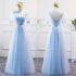 Prom Dress Elegant Floor-Length Tulle Gown With Appliques For Bridesmaid Dress Ideal For Banquet And Formal Event