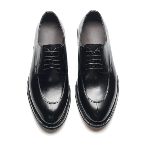 Classic Italian Luxury Men's Elegant Leather Lace Up Oxfords Business Footwear