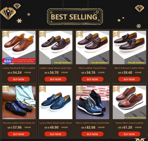 Genuine Leather Snake Pattern Casual Lace-Up Shoes for Men