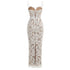 Suninheart Winter Women's Evening Dress Elegant Lace Up Maxi Dress for Special Occasions