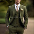 Men's Business Tuxedo 3 Piece Suit Set - Formal Jacket, Vest & Pants for Wedding, Prom & Groomsmen