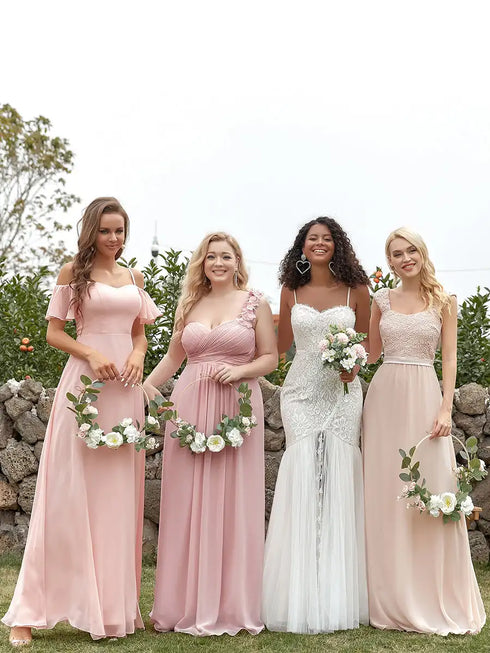 Elegant Wedding Dresses Sweetheart Neck Spaghetti Straps Lace Fishtail Silhouette Bridal Dress