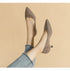 Stylish Women's Pointed Toe Slip-On Flat Pumps for Casual Spring and Autumn Wear