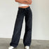 Y2K Inspired Wide Leg Denim Pants for Women - Trendy Low Waist Jeans with Multi Pockets Perfect for Summer Streetwear and Fall Outfits