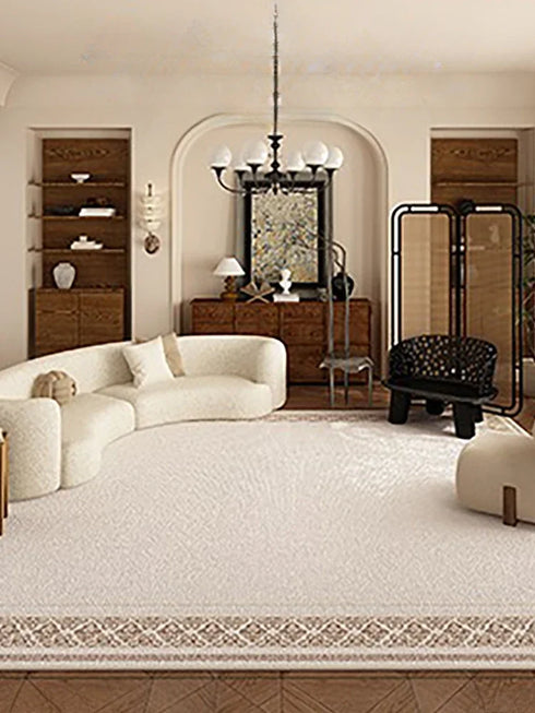 Persian Retro Living Room Carpet Large Size Luxury Rug for Bedroom and Cloakroom Decor