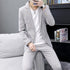 Casual Men's Suit Set Slim Fit Two-Piece Fashionable Korean Style
