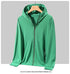 Plus Size Lightweight Summer Windbreaker Jacket for Men - Hooded, Quick-Drying, UPF 50 Sun Protection, Breathable Casual Coat for Outdoor Activities