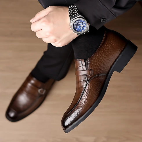 Lightweight Comfortable Urban Business Leather Shoes Casual Footwear for Men