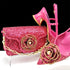 Elegant Women's Pumps and Handbag Set with Sequins for Luxury Parties