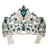 Opulent Baroque Rhinestone Wedding Crown Tiara for Pageants and Special Occasions