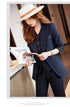 Chic Korean Fashion Women's 3-Piece Blazer Suit Set with Long Sleeve Vintage Jacket and Vest + Slim Straight Pencil Pants for Elegant Business Outfits