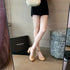 Chic Women's Tabi Ninja Mary Jane Pumps with Round Split Toe Design - Stylish Thick Heel Sandals for Spring and Autumn