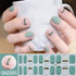 Waterproof Long Lasting Gel Nail Art Stickers for Stunning Full Cover Manicures - 9 Piece Set of Baking-Free Solid Color Decals