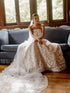 Strapless Wedding Dress With Stunning Lace Appliques A-Line Silhouette