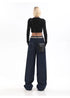 Womens Baggy Denim Jeans - High Waist Straight Leg Streetwear Trousers for Effortless Fall Outfits with Jeans, Perfect for Any Season