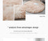 Plush Round Rug Mat for Living Room and Bedroom Home Decor