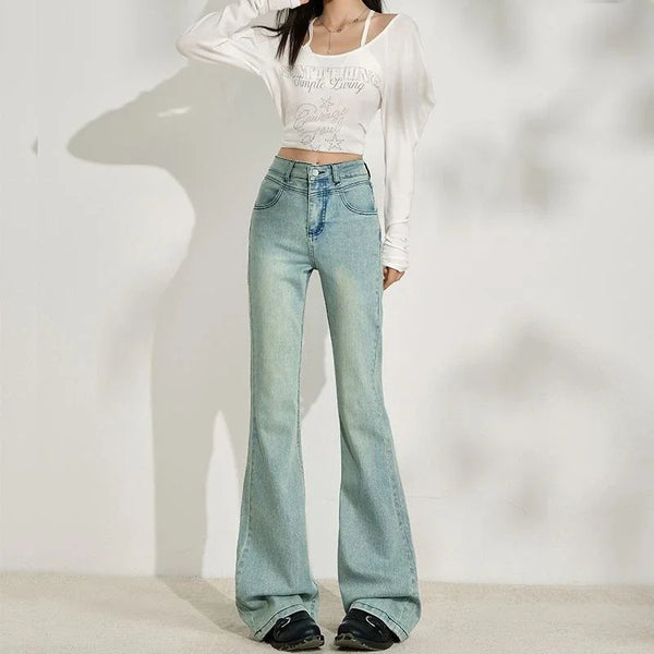 Baggy Jeans For Women - Wide Leg Denim Pants, Vintage Aesthetic, Loose Fit Casual Jeans