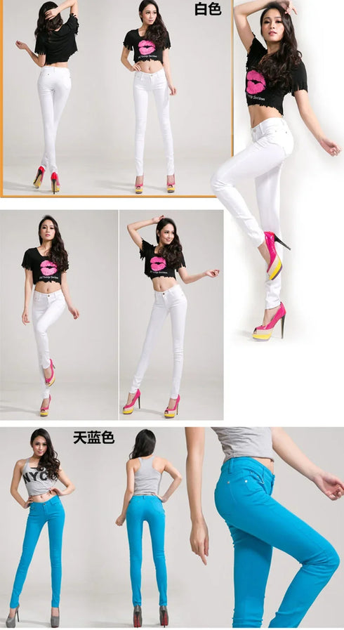 Candy Color Women's Straight Leg Jeans - Versatile Stretch Denim Pants for All Seasons, Perfect for Fall Outfits with Jeans and Homecoming Styles