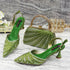 Venus Chan Shoes and Bag Set for Women's Party Heels