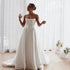 High Quality Pleat Satin A LIine Princess Wedding Dresses Side Slit Split Wedding Gown vestido de noiva 2024