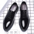 Elegant Men's Dress Shoes - Classic Formal Oxfords for Business, Office, and Wedding Occasions - Stylish Lace-up Casual Leather Footwear with Pointed Toe Design