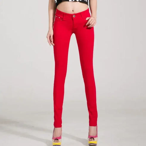 Candy Color Women's Straight Leg Jeans - Versatile Stretch Denim Pants for All Seasons, Perfect for Fall Outfits with Jeans and Homecoming Styles