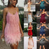 Party Dress Evening Luxury Women Clothes Tassel Fringed Bodycon Outfits