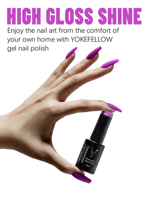 Vibrant 10ML Semi-Permanent Gel Nail Polish for Stunning Manicures - Low Odor Long-Wear Varnish - Ideal for Spring and Summer Nail Art