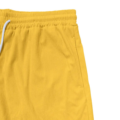 Trendy Retro Corduroy Men's Casual Work Shorts for Summer