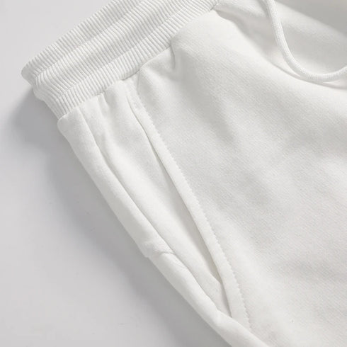 Men's Casual and Fashionable Pure Cotton Shorts with Drawstring