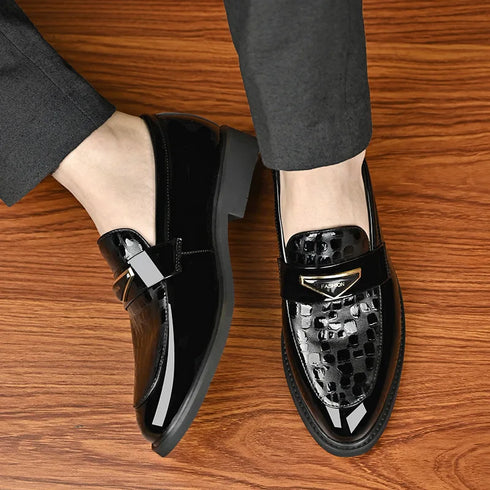 Large Size Men's Dress Shoes Soft Sole Casual Wedding Footwear