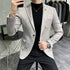 Deerskin Fleece Slim Fit Business Blazer Suit Coat for Men