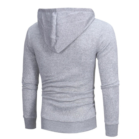 Men's Casual Sports Hooded Jackets - Stylish Daily Outwear with Zipper and Pockets for All Seasons