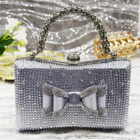 Italian Design Elegant Women's Rhinestone Heels Set