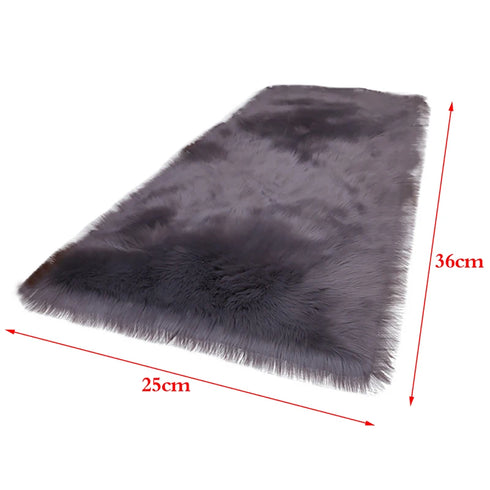Soft Sheepskin Plush Carpet Imitation Mat for Bedroom and Living Room Decoration