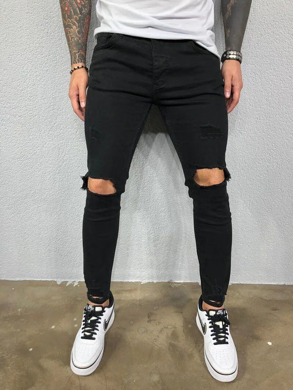 Men's Jeans Streetwear Ripped Skinny Fashion Oversize Pants