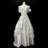 Vintage Lace Wedding Dress Ball Gown With Beading And Pearls Boat Neck Floral Embellishments