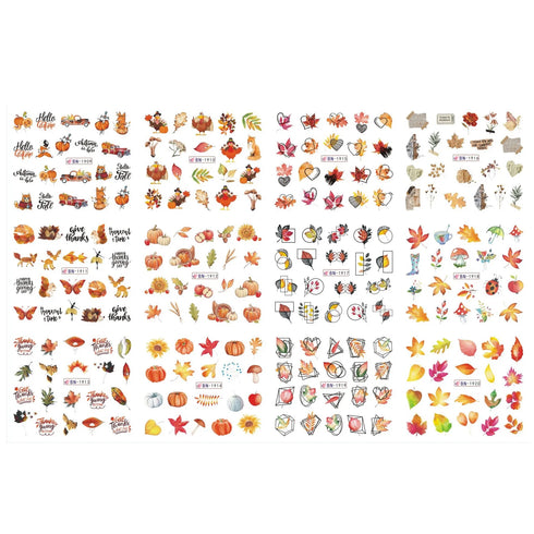 12 Floral Patterns Summer Nail Water Decals - Daffodils, Lilies, and Tulips for Stunning Nail Art Transfers and DIY Manicure Accessories