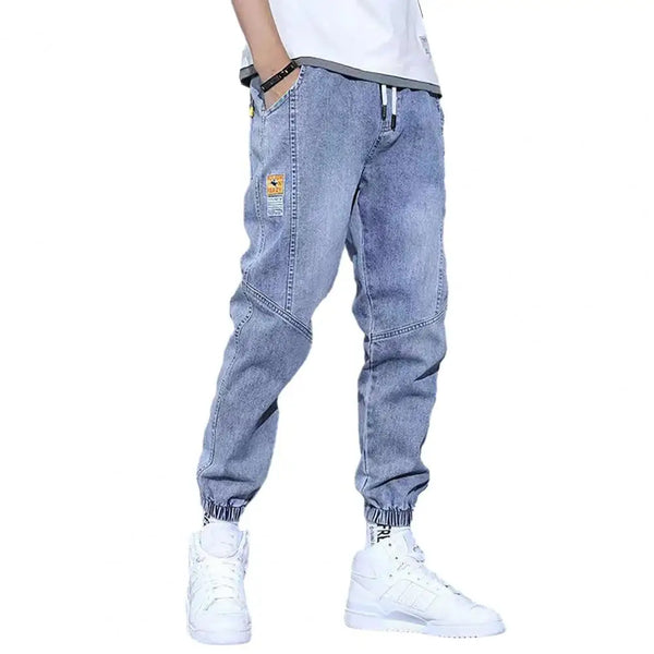 Cotton Jogger Pant Men Pants Harajuku Cargo Jeans Harem Denim Hip Hop Sweatpants