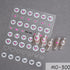 5D Embossed Nail Art Stickers - Semi-Transparent White Bowknots Adhesive Sliders for Creative Manicure Decorations and Nail Art Accessories