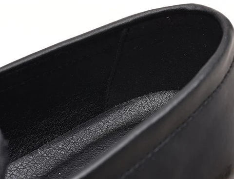 Leather Shoes for Men Casual Derby Square Toe Business Style