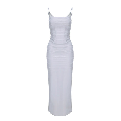 Suninheart Summer Mesh Maxi Dresses for Women Elegant Formal Dress