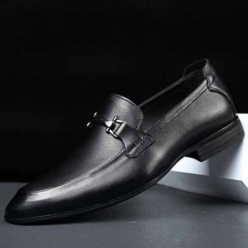 Luxury Handmade Men's Casual Loafer Shoes - Genuine Leather Slip-On Moccasins for Formal and Everyday Occasions
