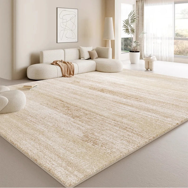 Cream Style Rugs for Bedroom Thick Washable Lounge Floor Mat Plush Carpet Soft Rug