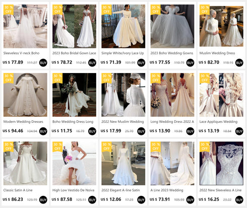 Boho Wedding Dress Long Sleeves A Line Chiffon Lace Two Pieces Gown for Beach Brides