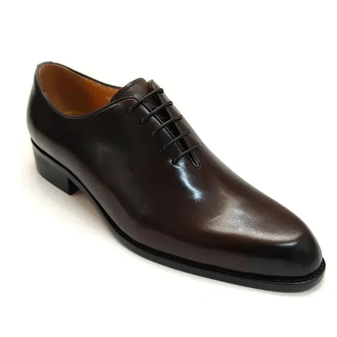 Men's Leather Casual Oxford Shoes Comfortable Lace-Up Business Footwear