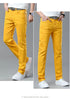 Men's Colorful Denim Stretch Comfortable Jeans for Casual Business Wear