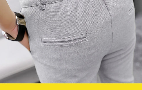 Casual Men's Suit Set Slim Fit Two-Piece Fashionable Korean Style