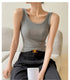 Casual Women's Off Shoulder Crop Tank Tops - Summer Ribbed Cotton Sports Vest for Y2K Style and Comfortable Everyday Wear